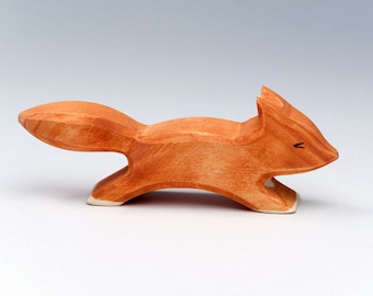 Wooden Fox - Waldorf Animal - Fox Toy - Wooden Toy - Baby Fox - Toy Animals - Waldorf Toy - Wood Toy - Wooden Animals - Natural - Handmade