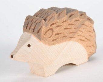 Hedgehog - Hedgehog Toys - Hedgehog Figurine - Wood Animals - Wooden Kids Toys - Baby Gifts - Toddler Gift - Animal Statue - Wooden Figurine