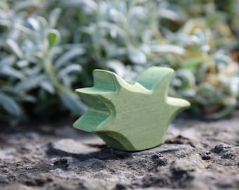 Speelgoedgras - houten gras - beeldje gras - houten gras speellandschap speelgoed - DadakaCraft - Waldorf-geïnspireerd - fantasiespel groen