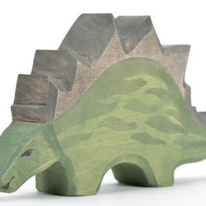 Wooden Dinosaur - Wooden Toys - Stegosaur - Kids Wooden Toys - Waldorf Toys Wooden - Wooden Toys Animals - DadakaCraft - Eco Wooden Toy