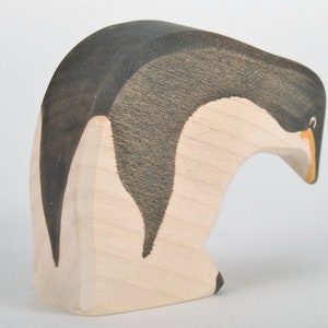 Penguin Wood - Wooden Eco Toys - Statue Penguin - Wood Sea Animals - Sea Wood Toy - Waldorf Toy Penguin - For child - Handmade - DadakaCraft
