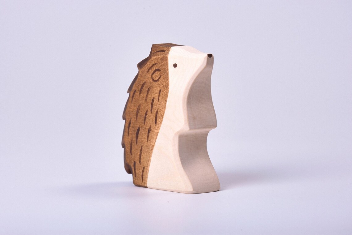 Wooden toy Hedgehog Wooden Hedgehogs Woodland Gift Etsy