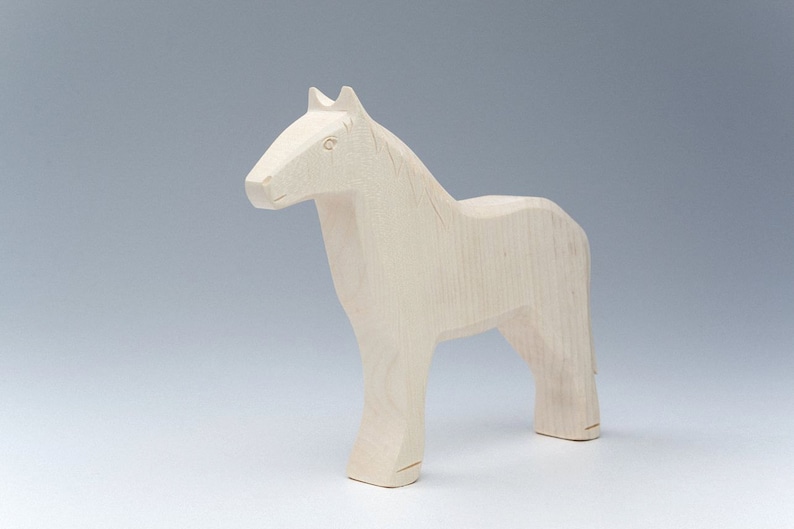 Toy Horse Organic Baby Toys Eco Products Useful Baby Gifts Wooden Animals Farm Animals Toddler Toys Eco Friendly Baby Game