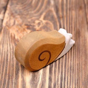 Snail - Wooden Toy Snail - Pretend Play - Snail Toy - Wood Toy Snail - Snail Figurine - Mollusk Toy - Garden Animal Toy - Wooden Toy For Boy