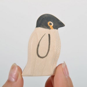 Wood Pengiun - Penguin Toy - Wooden Handmade Toys - Wooden Sea Animals - Waldorf Toy - Education Children - Kids Game - DadakaCraft