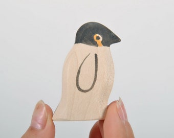 Wood Pengiun - Penguin Toy - Wooden Handmade Toys - Wooden Sea Animals - Natural Eco Friendly - Waldorf Toy - Education Children - Kids Game