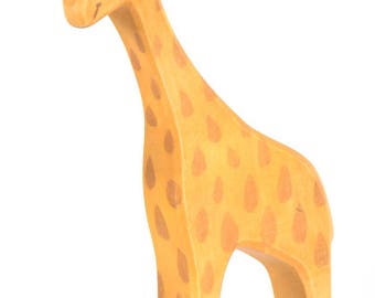 Wooden Giraffe Toy - Waldorf Wooden Animal Figurines - Wooden Animal Toys - Safari Animal figurine - Wood Giraffe Figurine