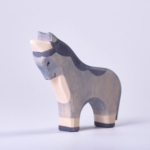 Toy Unicorn Wooden Unicorn Kids Toy Home Decor Wooden toy Organic Toy Wooden Toy Pony Handmade Room Decor Baby Gift image 1