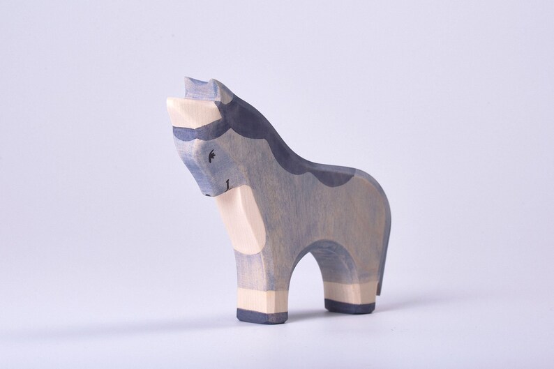 Toy Unicorn Wooden Unicorn Kids Toy Home Decor Wooden toy Organic Toy Wooden Toy Pony Handmade Room Decor Baby Gift image 1