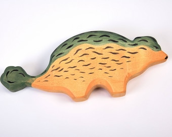 Dinosaur Toy - Wooden Dinosaur - Dino Toy - Wooden Dino - Waldorf Wooden Dino - Wooden Toys - Wooden Animals - Toys for Kids - Dadakacraft