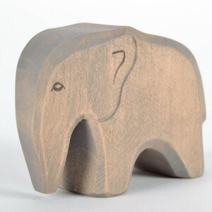 Elephant Toy - Elephant Wood - Elephant Figurine - Elephant Statue - African Animals - Wooden Figures - Wooden Kids Toys -DadakaCraft