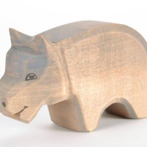 Hippo Toy - Wooden Hippo - Eco Toy Hippo - Miniature Hippo - African - Animal Toys - Wood Animals - Africa - Learning Toy - Dadakacraft