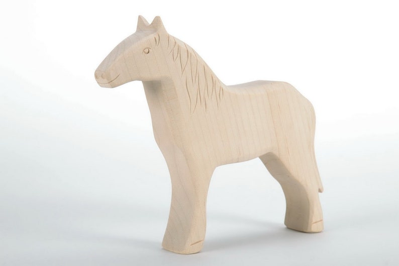 Toy Horse Organic Baby Toys Eco Products Useful Baby Gifts Wooden Animals Farm Animals Toddler Toys Eco Friendly Baby Game