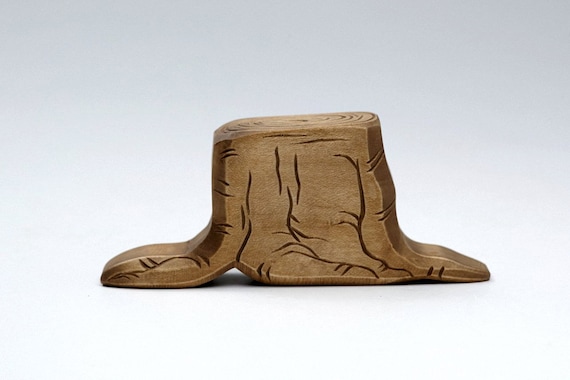 Wooden Stump - Tree Stump - Climbing Stump - Wooden Kids Toys - Wood Baby Toys - Wooden Carving - Gift Of Wood - Toy Stump - DadakaCraft