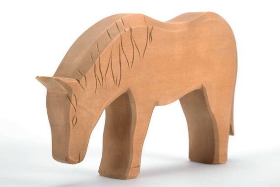 handmade wooden animals