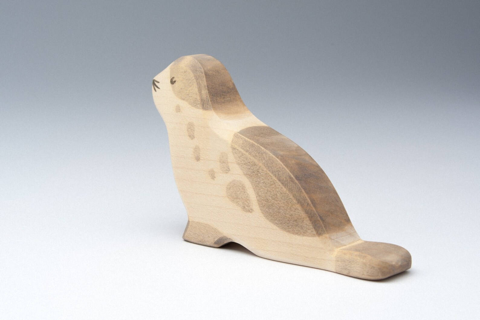 Figurine Wooden Seal Wood Toy Seal Wooden Toy Natural Etsy Canada