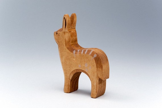 Animal de la forêt en bois - Le cerf - Jouet fabriqué en France