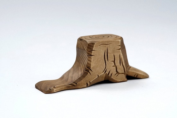 Wooden Stump - Wooden Kids Toys - Wood Baby Toys - Climbing Stump - Tree Stump - Wooden Carving - Gift Of Wood - Toy Stump - DadakaCraft