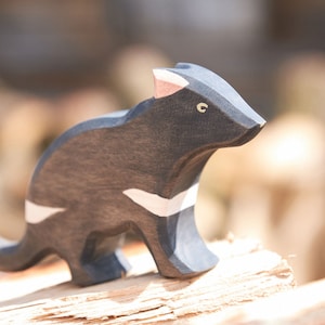 Tasmanian Devil - Tasmanian Devil Toy - Handmade Wood - Australian Animal - Eco Friendly - Wooden Animal Toys - Kids Toys - Wooden Figurines