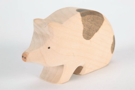 wooden pig