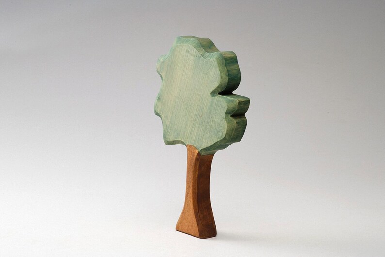 Forest Wood Wood Green Tree Wooden Tree Wooden Waldorf Toy Natural Summer Landscape Toy Tree Waldof Tree Toy Eco Friendly