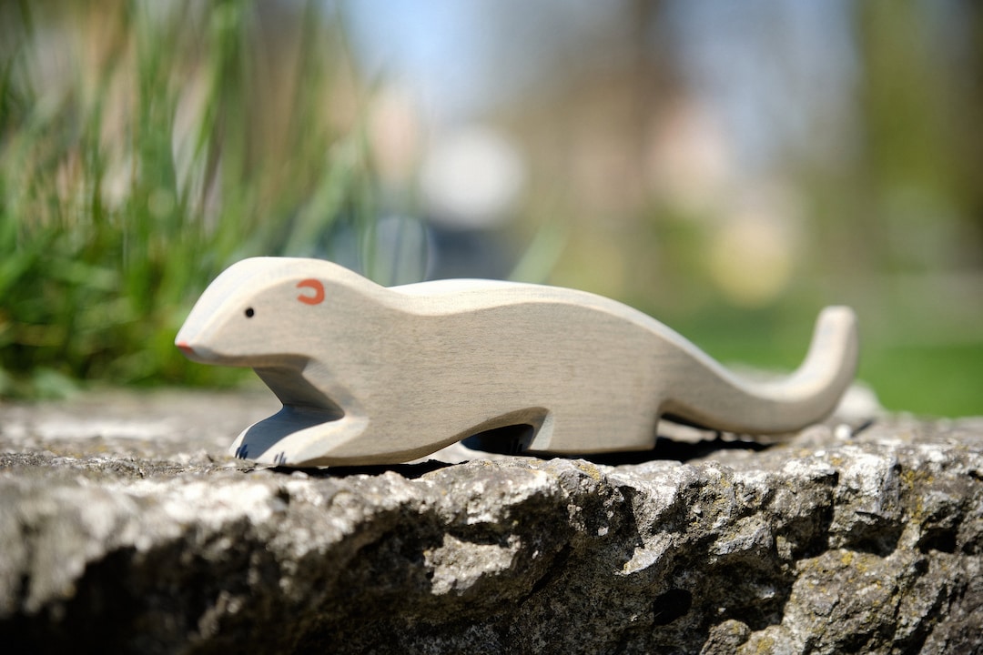 Mongoose Figurine - Wooden Mongoose Toy - Mongoose - Wooden Mongoose ...