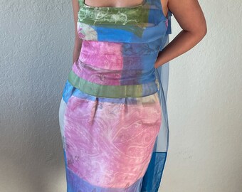 90s Giorgio Armani Deadstock Silk 3-Piece Skirt Set