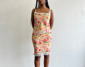 Y2K Christian Dior x John Galliano Silk Floral Print Skirt Set