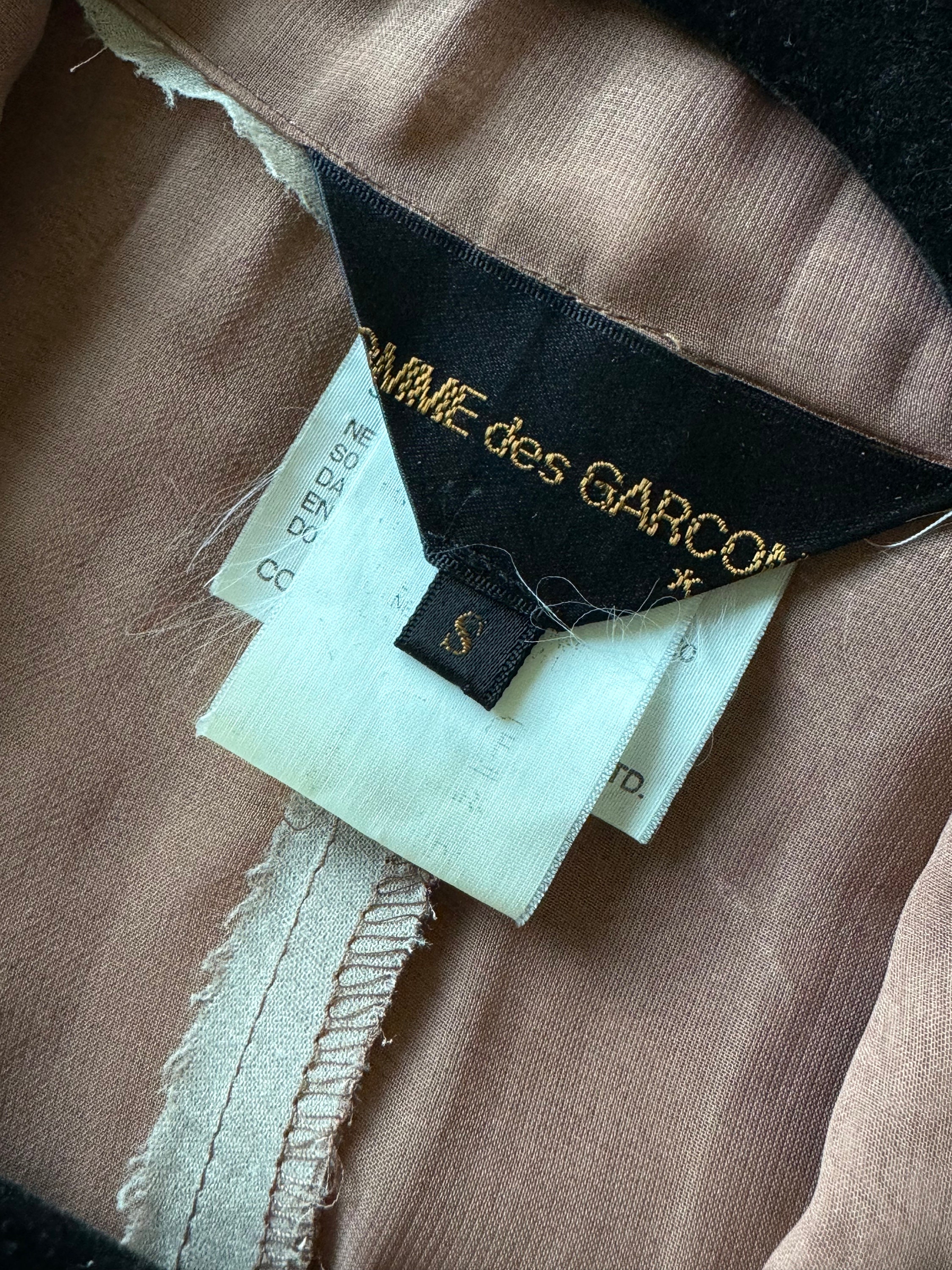Comme Des Garçons Fall 1993 Sheer Silk Button Down - Etsy