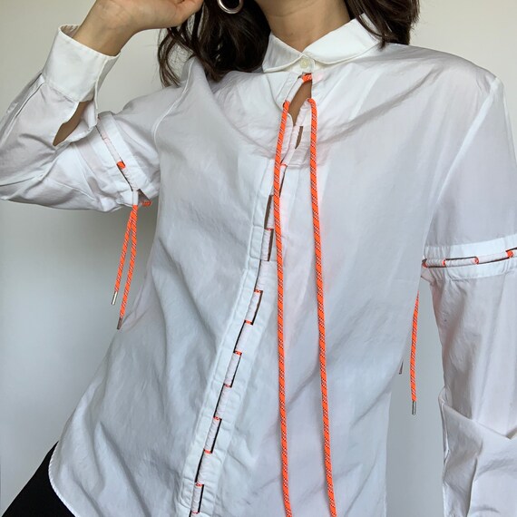 Vintage Y2K Kenzo Blouse W/Detachable Ties Size