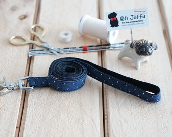 Dog Leash | Chambray Dots Indigo