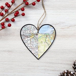 Individuelle Fernkarte Herz Ornament
