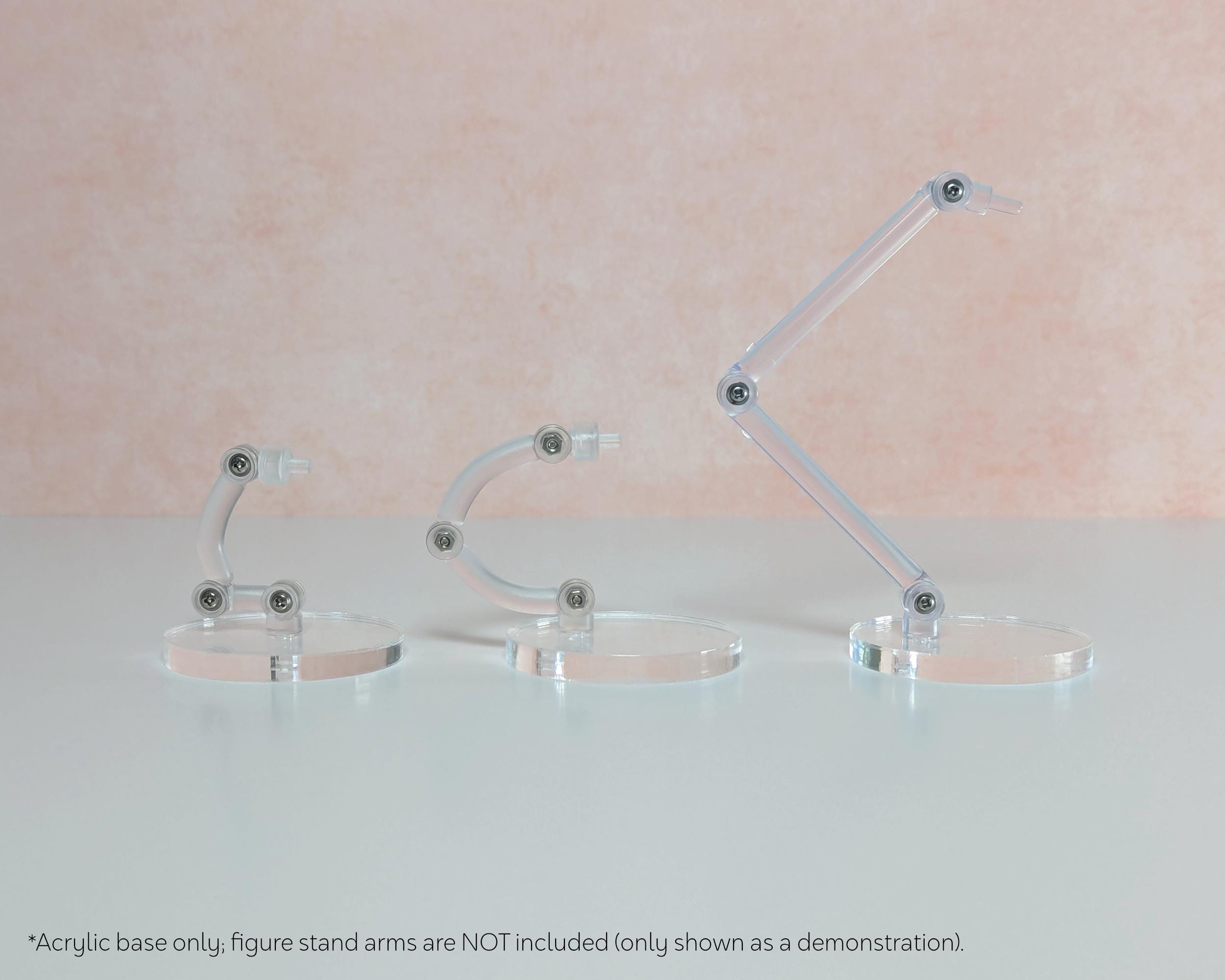 Clear Acrylic Figure Base Replacement, Sleek Minimalist Laser-cut Stand ...