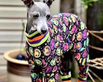 Italian Greyhound Clothing - Halloween for Dog - Dog Pajama - Small Dog Clothes - Knit Onesie For Dog - Pet Halloween - Italy Dog