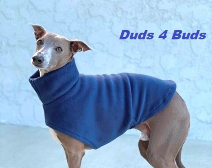 Italian Greyhound Clothing - Dark Blue Vest - Coat for Italian Greyhound - Italy Dog - Pet Clothing - Small Dog Clothes - Dog Jacket