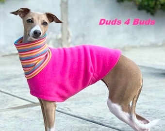 Italian Greyhound Clothing - Valentine for Dog - Hot Pink for Dog - Pink Vest - Dog Clothing - Pet Clothing - Small Dog Clothes