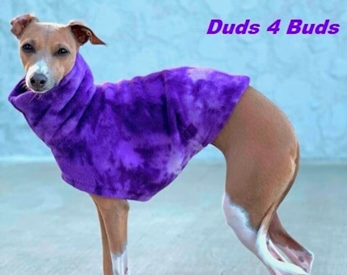 Italian Greyhound Clothing - Valentine for Dog - Purple for Dog - Purple Splash - Dog Clothing - Pet Clothing - Small Dog Clothes