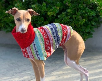 Italian Greyhound Sweater - Ugly Christmas Sweater for Dog - Pet Accessories - Dog Sweater - Small Dog Clothes - Pet Christmas