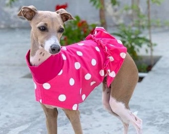 Italian Greyhound Clothing - Dress for Dog - Pink Dress for Dog - Barbiecore - Hot Pink - Dog Clothes - Italy Dog - Small Dog Clothing