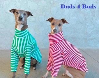 Italian Greyhound Clothing - Christmas for Dog - Front Leg Pajama For Dog - Italy Greyhound Clothing - Small Dog Clothes - Dog Clothing
