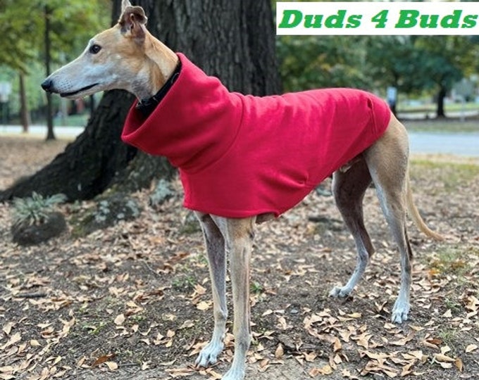Greyhound Vest - Greyhound Clothing - Valentine for Greyhound - Greyhound Jacket - Pet Clothing - Fleece Coat For Greyhound  Greyhound Sizes