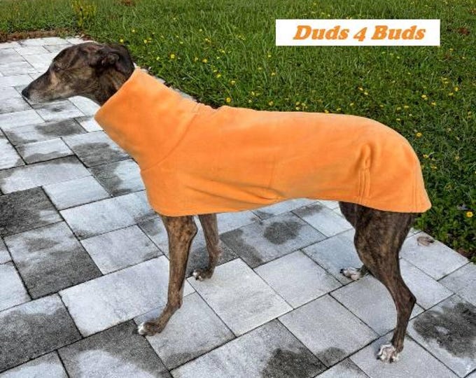 Winter Coat for Greyhound - Greyhound Coat - Luxe Fleece Coat for Dog - Butternut - Dog Jacket - Greyhound Sizes