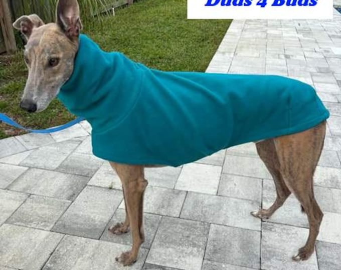 Greyhound Coat - Coat For Greyhound - Deep Teal Jacket - Greyhound Sizes
