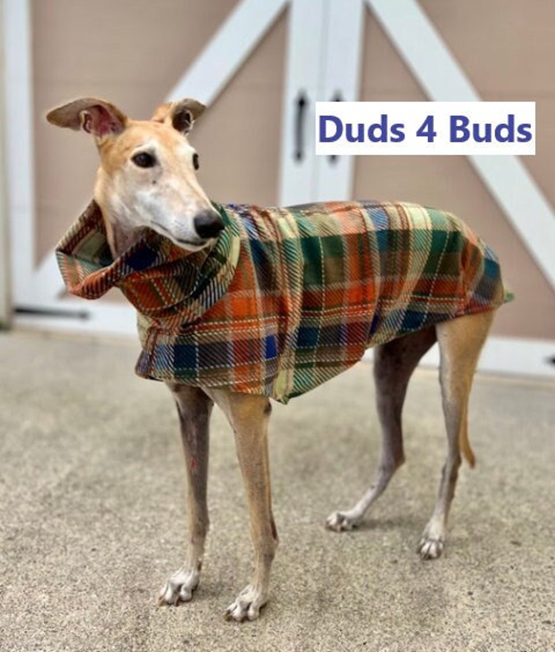 Greyhound Coat Plaid Dog Coat Dog Jacket Greyhound Clothing Fall Tartan