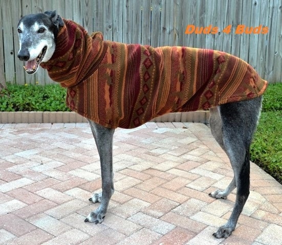 Lined Winter Coat for Greyhound Sherpa Coat for Greyhound