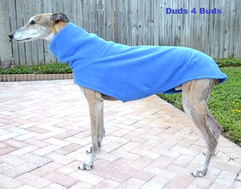 Greyhound Coat Blue Dog Coat Dog Jacket Pet Clothing Etsy