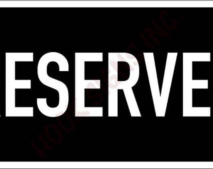 Reserved for Patti