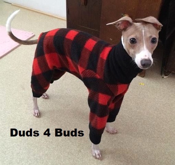 Italian Greyhound Clothing Dog Pajama Christmas for Dog Lumberjack Plaid  Plaid Coat for Dog Small Dog Clothes Pet Clothing -  Canada