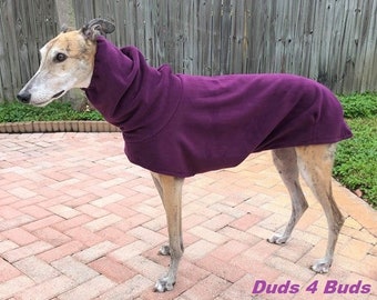 Greyhound Coat - Passion Plum Cocoon Coat - Winter Coat For Greyhound - Greyhound Sizes