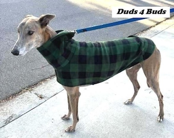 Vest for Greyhound - Greyhound Clothing - Pet apparel - Greyhound - Green Plaid - Greyhound Size